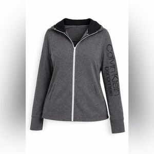 Calvin Klein Performance Gray Zip Hoodie XL Athleisure
